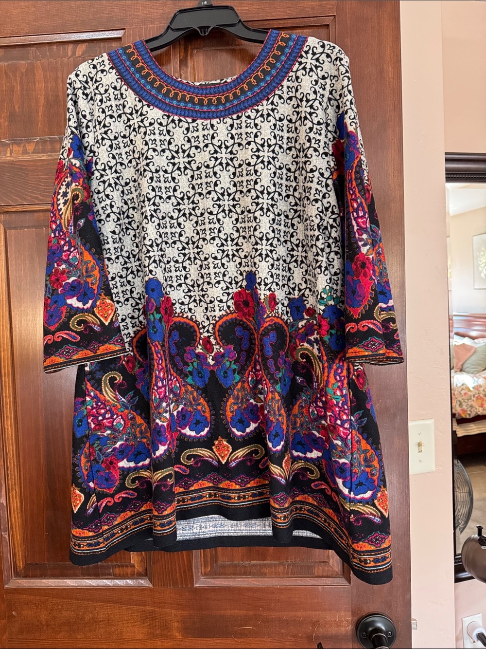Creation brand Vibrant Boho Paisley Tunic - Multicolor